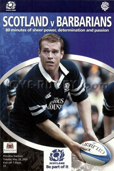2005 Scotland v Barbarians  Rugby Programme