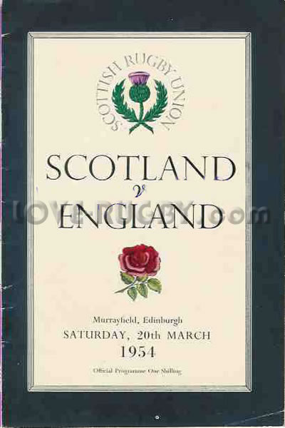 Scotland England 1954 memorabilia