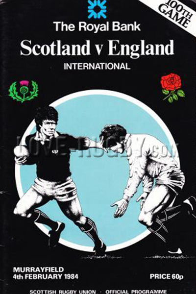 1984 Scotland v England  Rugby Programme