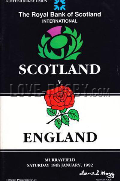 Scotland England 1992 memorabilia