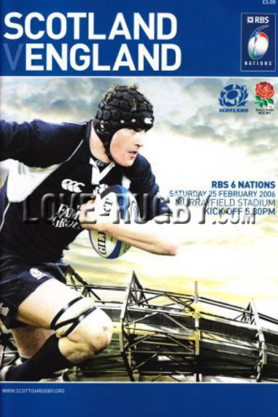 2006 Scotland v England  Rugby Programme