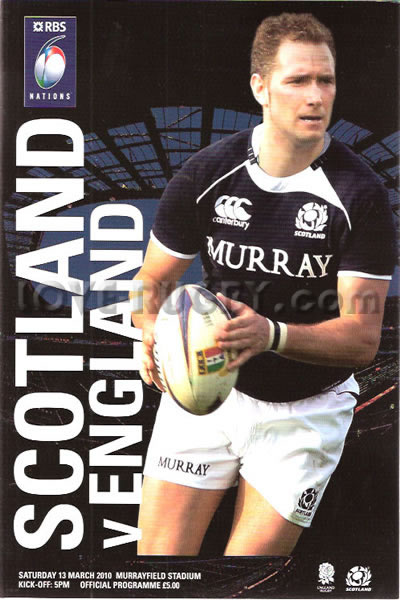 2010 Scotland v England  Rugby Programme