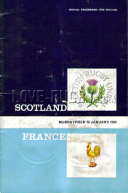 1966 Scotland v France  Rugby Programme