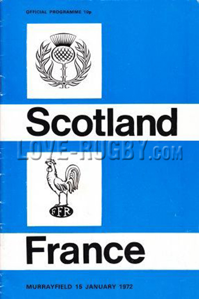 Scotland France 1972 memorabilia