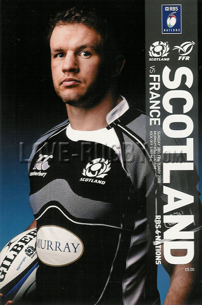 2008 Scotland v France  Rugby Programme