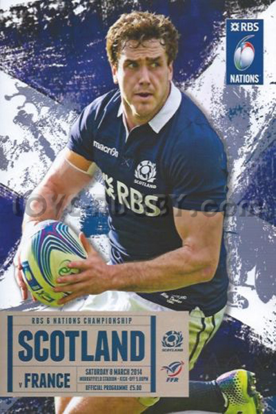 2014 Scotland v France  Rugby Programme
