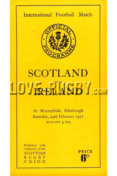 Scotland Ireland 1951 memorabilia