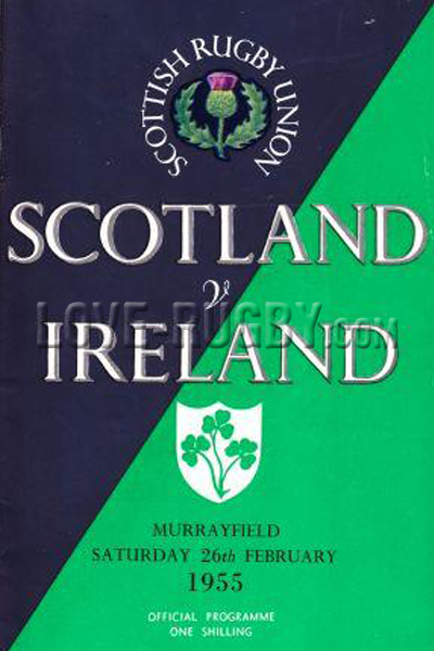 1955 Scotland v Ireland  Rugby Programme