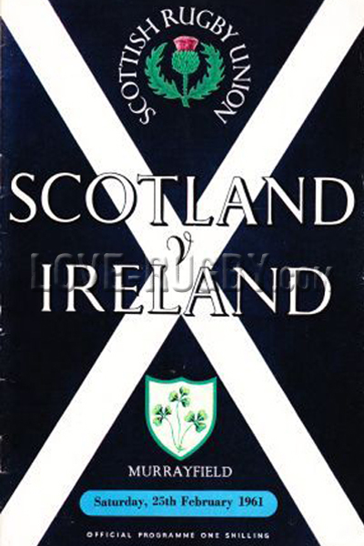 1961 Scotland v Ireland  Rugby Programme