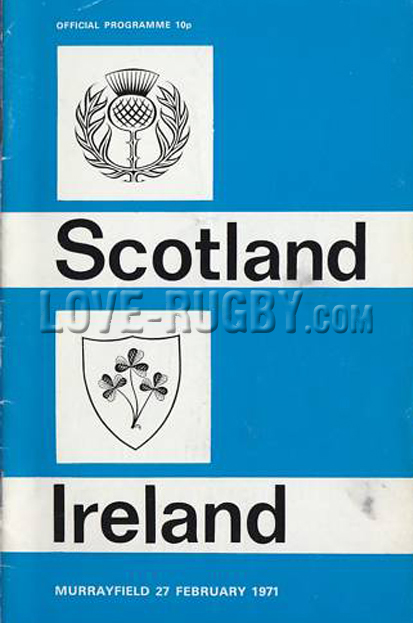 1971 Scotland v Ireland  Rugby Programme