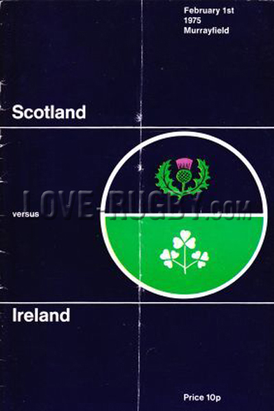 1975 Scotland v Ireland  Rugby Programme