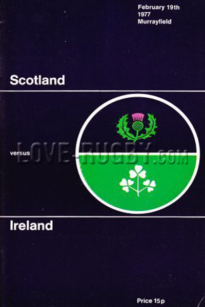 1977 Scotland v Ireland  Rugby Programme