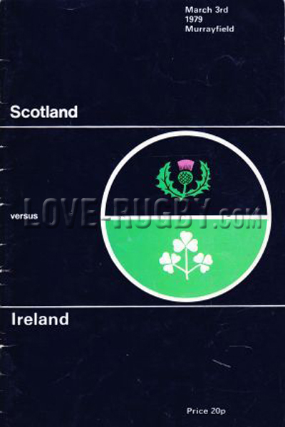 1979 Scotland v Ireland  Rugby Programme