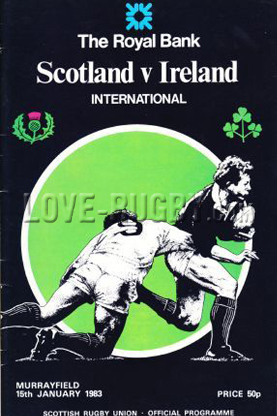 1983 Scotland v Ireland  Rugby Programme