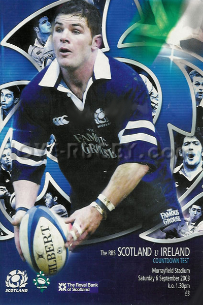 2003 Scotland v Ireland  Rugby Programme
