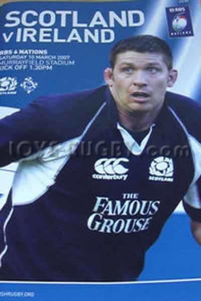 2007 Scotland v Ireland  Rugby Programme