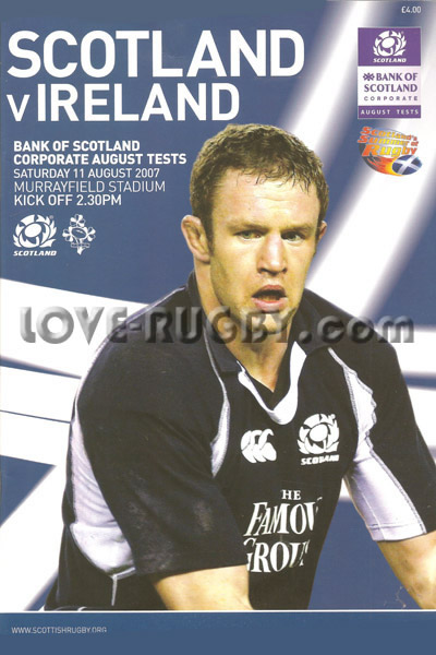 2007 Scotland v Ireland  Rugby Programme