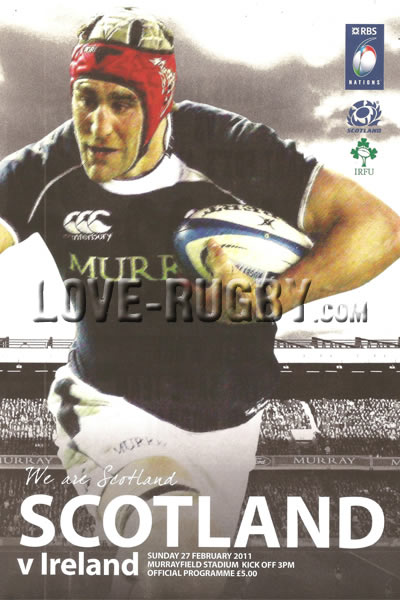2011 Scotland v Ireland  Rugby Programme