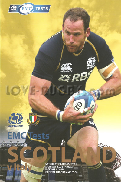 2011 Scotland v Italy  Rugby Programme