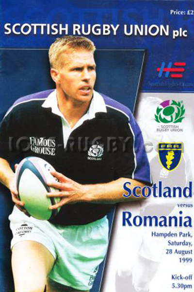 1999 Scotland v Romania  Rugby Programme
