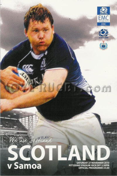 2010 Scotland v Samoa  Rugby Programme