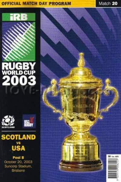 Scotland USA 2003 memorabilia