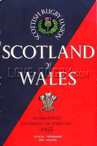 1955 Scotland v Wales  Rugby Programme