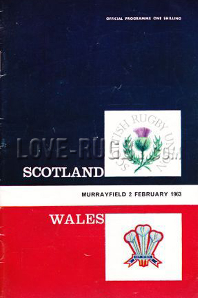 1963 Scotland v Wales  Rugby Programme