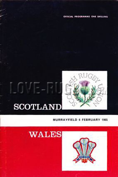 1965 Scotland v Wales  Rugby Programme