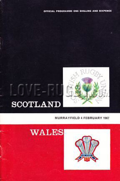 1967 Scotland v Wales  Rugby Programme
