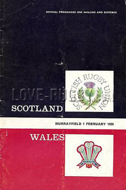1969 Scotland v Wales  Rugby Programme