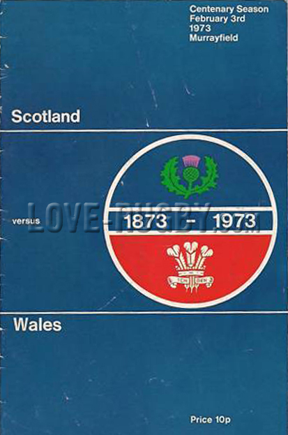 1973 Scotland v Wales  Rugby Programme