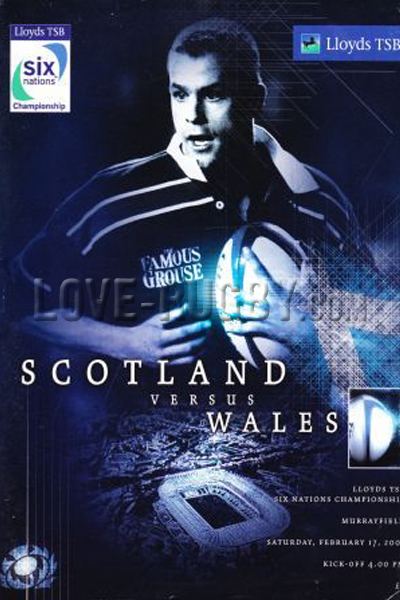 2001 Scotland v Wales  Rugby Programme
