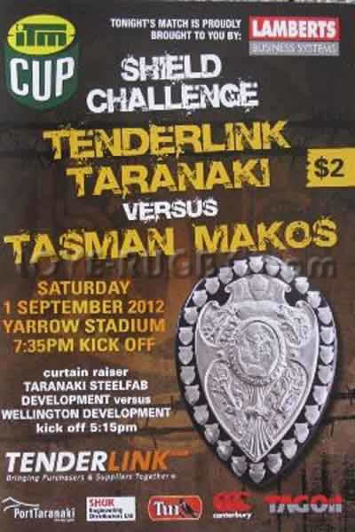 2012 Taranaki v Tasman  Rugby Programme