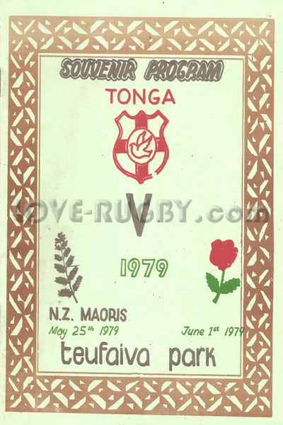 1979 Tonga v England  Rugby Programme