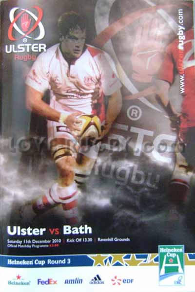 2010 Ulster v Bath  Rugby Programme