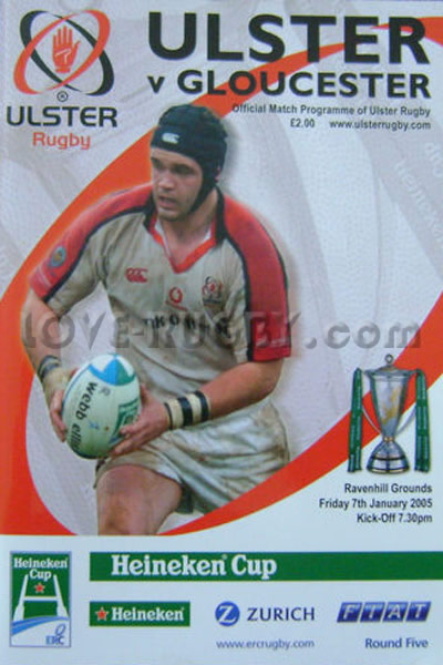 2005 Ulster v Gloucester  Rugby Programme