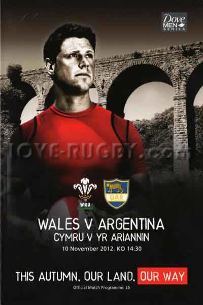 2012 Wales v Argentina  Rugby Programme