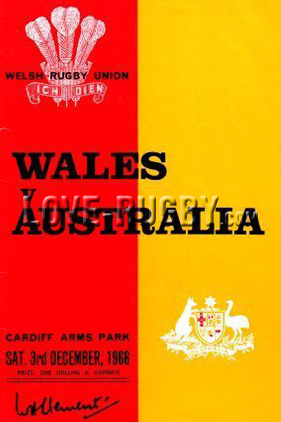 Wales Australia 1966 memorabilia