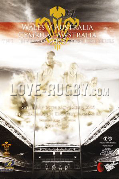 2005 Wales v Australia  Rugby Programme