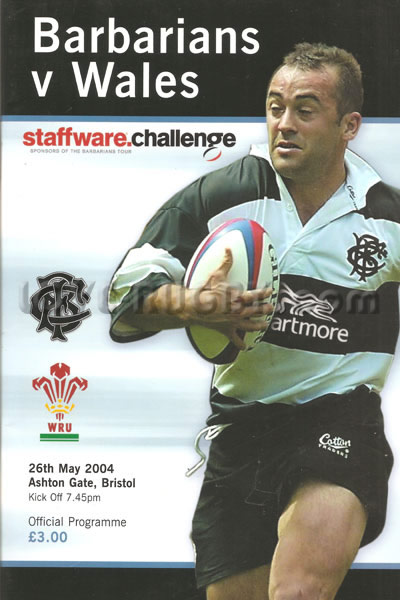 2004 Wales v Barbarians  Rugby Programme