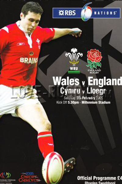 2005 Wales v England  Rugby Programme