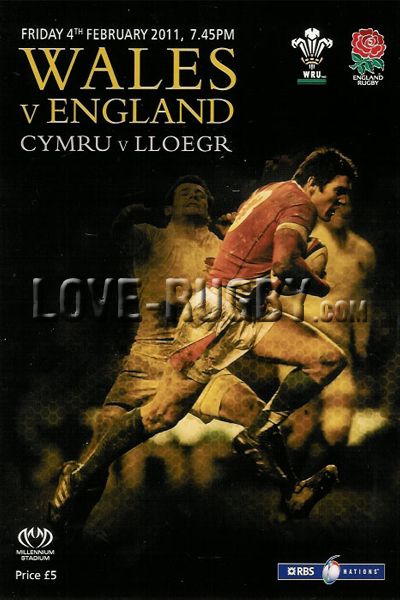 2011 Wales v England  Rugby Programme