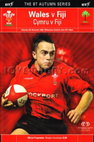 Wales Fiji 2002 memorabilia