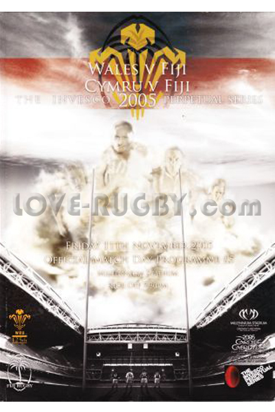 2005 Wales v Fiji  Rugby Programme