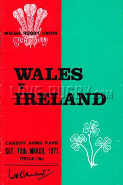 Wales Ireland 1971 memorabilia