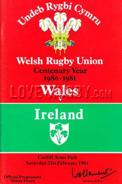 Wales Ireland 1981 memorabilia