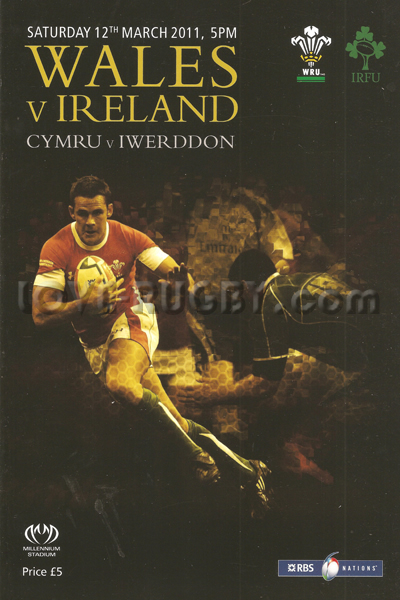 2011 Wales v Ireland  Rugby Programme