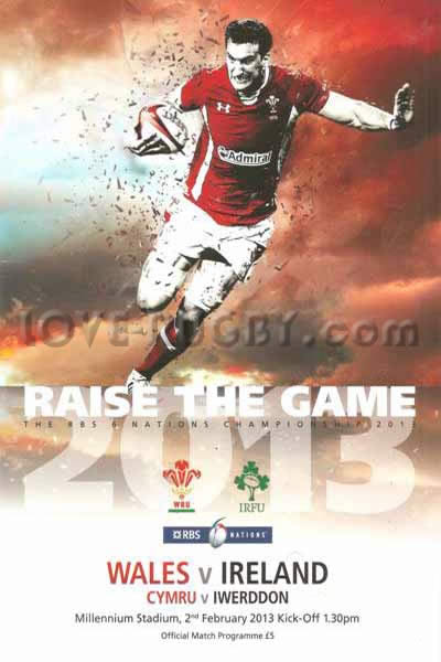 2013 Wales v Ireland  Rugby Programme