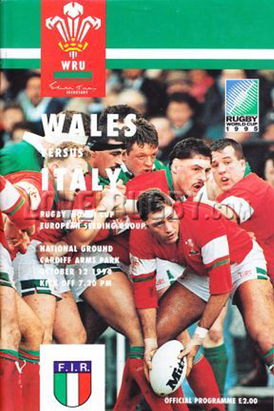 1994 Wales v Italy  Rugby Programme